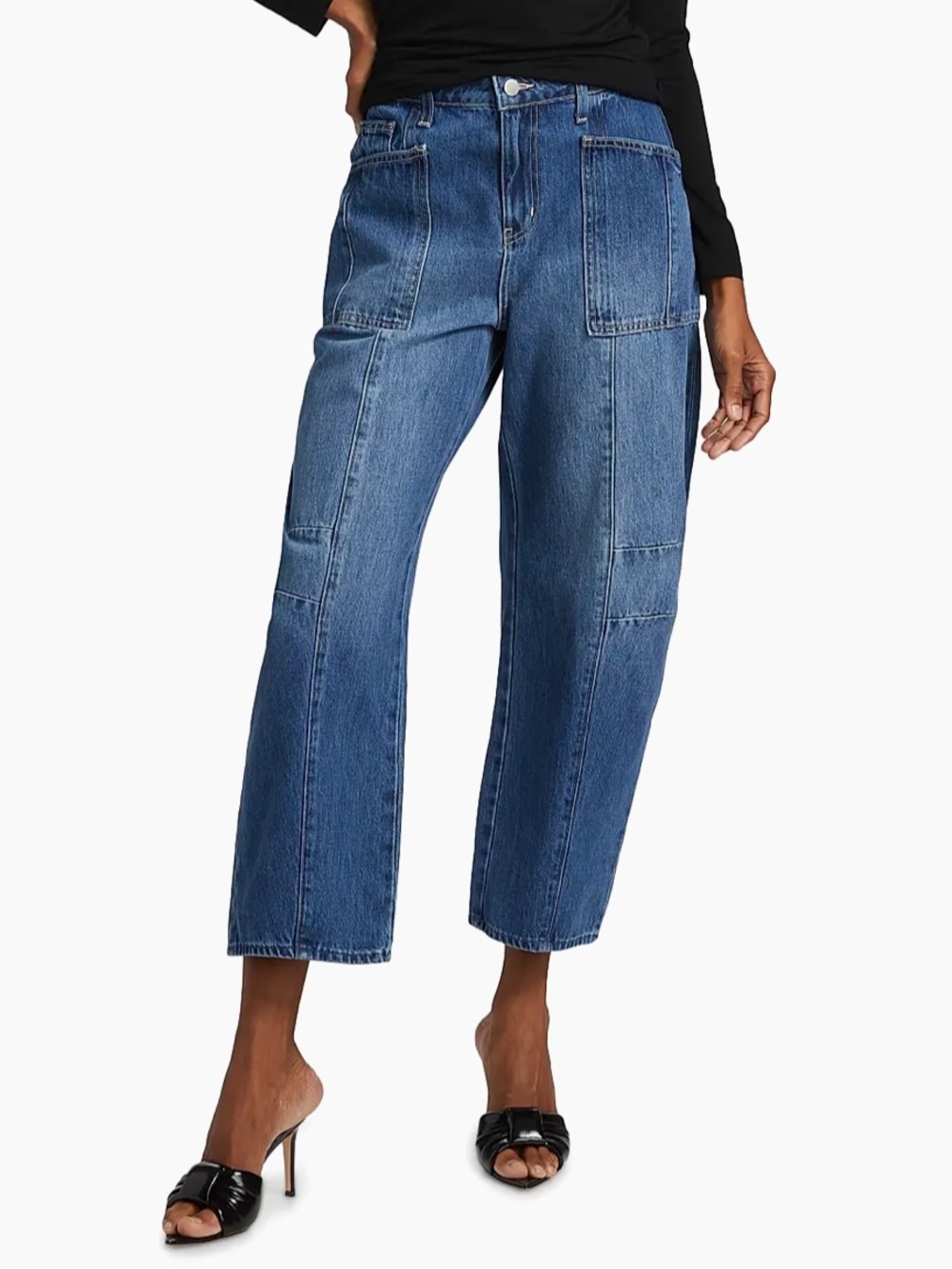 L’Agence Cody Rodeo High Rise Cropped Barrel Jeans  Women's 30